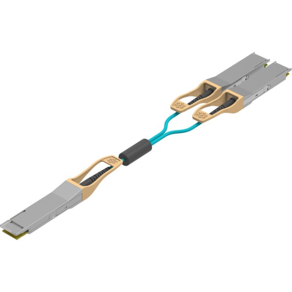 200G QSFP28-DD to 2x 100G QSFP28 Breakout Active Optical Cable
