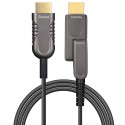 HDMI 2.0 AOC, Type A to Type D, Hybrid 18Gbps 4K60 HDMI 2.0 Active Optical Cable