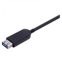 USB 3.1 Gen 2 Type-A Male to Type-A Female 10G Hybrid Active Optical Cable, Backward Compatible