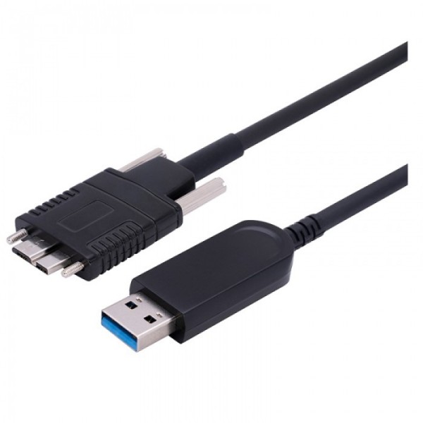 USB 3.1 Gen 2 Type-A Male to Micro-B Male 10G Hybrid Active Optical Cable, Backward Compatible