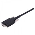 USB 3.1 Gen 2 Type-A Male to Micro-B Male 10G Hybrid Active Optical Cable, Backward Compatible