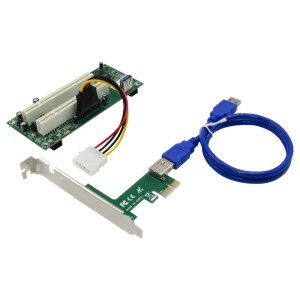 PCIe x1 to 2 PCI Slo...