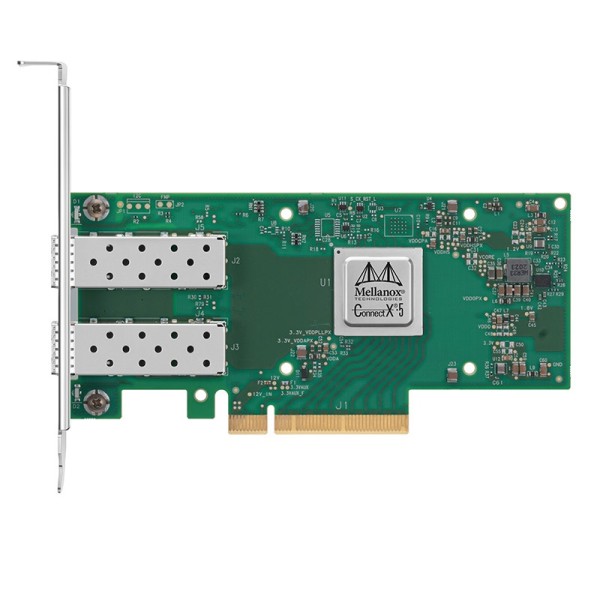 NVIDIA Mellanox MCX512A-ACAT ConnectX®-5 EN Network Interface Card, 10/25GbE Dual-Port SFP28, PCIe 3.0 x8, Tall Bracket