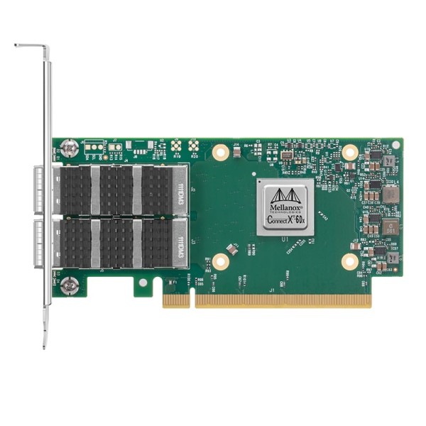 NVIDIA Mellanox MCX623106AN-CDAT ConnectX®-6 Dx EN Network Interface Card, 100GbE Dual-Port QSFP56, PCIe4.0 x16, Tall Bracket