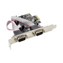 PCIe x1 OXPCIe952 2-port DB9 RS232 Serial Adapter Card with 16950 UART