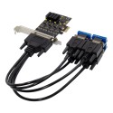 PCIe x1 XR17V354 4-port RS422/485 Serial Adapter Card with 16550 UART