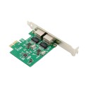 PCIe x1 2-port RJ45 1GbE Gigabit Ethernet Network Interface Card