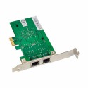 PCIe x1 2-port RJ45 Intel JL82575EB Chipset Gigabit Ethernet Network Interface Card