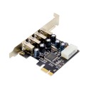 PCIe x1 4-port USB 2.0 Type-A USB Host Card