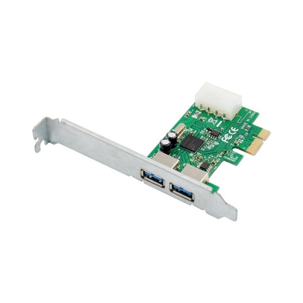 PCIe x1 2-port USB 3.0 Type-A USB Host Card