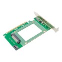 PCIe 3.0 x16 1-port Drive Adapter for 2.5-in U.2 SFF8639 NVMe SSD or 2.5-in SATA Drive