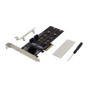 PCIe 3.0 x4 2-port M.2 B-key & 2-port SATA III Expansion Card