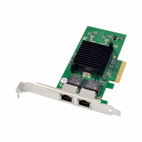 PCIe x4 2-port RJ45 Intel JL82576EB Chipset Gigabit Ethernet Network Interface Card