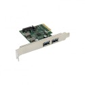 PCIe x4 2-port USB 3.1 Type-A USB Host Card with 3A/port