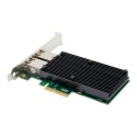 PCIe x8 2-port RJ45 Intel X550 Chipset 10GBASE-T Ethernet Network Card