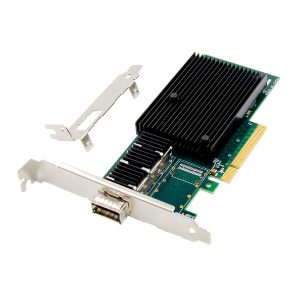 PCIe x8 Single QSFP+ Port 40GbE Network Card with Intel XL710 Chip