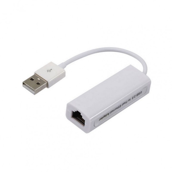 USB 2.0 Type-A to RJ45 Fast Ethernet Network Adapter