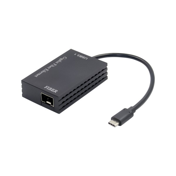 USB 3.0 Type-C to SFP Gigabit Ethernet Adapter, USB-C to Fiber Optic Converter