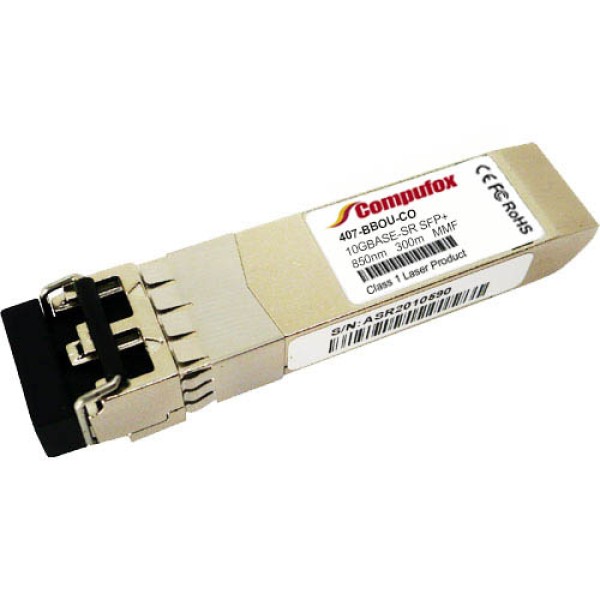 Dell 407-BBOU Compatible 10GBASE-SR SFP+ Transceiver (MMF, 850nm, 300m, LC, DOM)