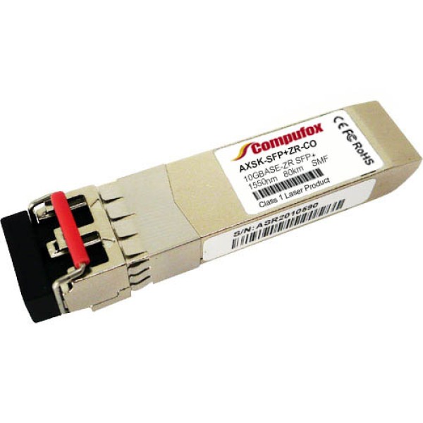 A10 Networks AXSK-SFP+ZR Compatible 10GBASE-ZR SFP+ Transceiver (SMF, 1550nm, 80km, LC, DOM)