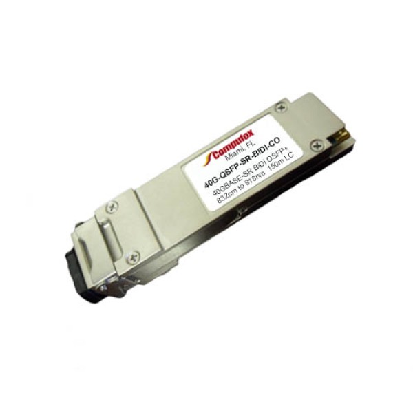 Brocade 40G-QSFP-SR-BIDI Compatible 40GBASE-SR BiDi Duplex Transceiver (MMF, 832nm - 918nm, 150m, LC)