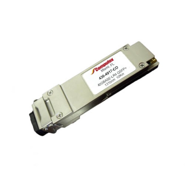 Dell 430-4917 Compatible 40GBASE-LR4 QSFP+ Optical Transceiver Module (SMF, 1310nm, 10km, LC, DOM)