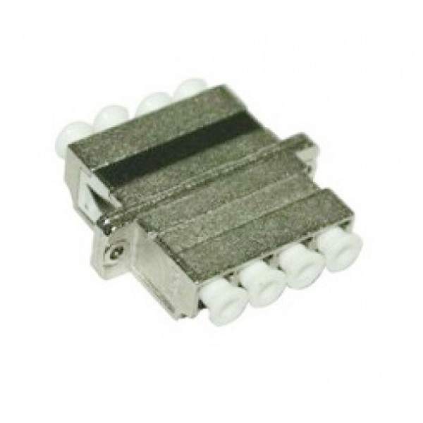 LC Quad Metal Fiber Optic Adapter