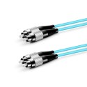 Armored Duplex OM3 50/125 Multimode Fiber Optic Patch Cable