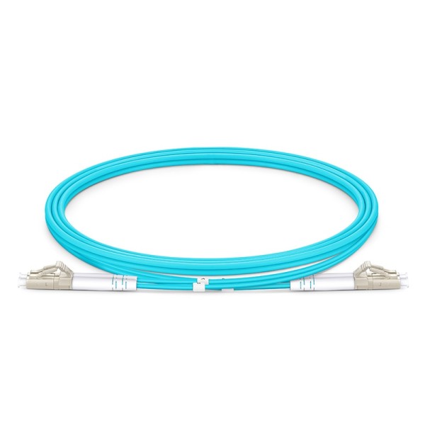 Armored Duplex OM4 50/125 Multimode Fiber Optic Patch Cable