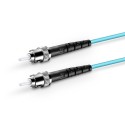 Armored Simplex OM4 50/125 Multimode Fiber Optic Patch Cable