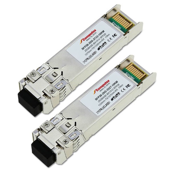 SFP28-25G-BIDI-PAIR-10KM - Pair - 25GBase-BX SFP28 Transceivers (SMF, 10KM, Simplex LC, DOM)