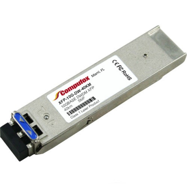 XFP-10G-DWDM-40KM - 10GBase-DWDM XFP Transceiver (SMF, C17-C61, 40km, LC, DOM)