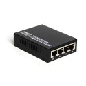 Single Fiber Fast Ethernet Standalone WDM / BiDi Fiber Media Converter, 1-port Fiber & 4-port RJ45, Tx:1550nm/Rx:1310nm, Singlemode, 20km