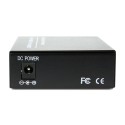 Dual Fiber 10/100Base-TX to 100Base-EX Fast Ethernet Standalone Fiber Media Converter, 1-port Fiber & 2-port RJ45, 1310nm Singlemode, 40km