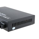 Dual Fiber 10/100Base-TX to 100Base-FX Fast Ethernet Standalone Fiber Media Converter, 1-port Fiber & 8-port RJ45, 1310nm Multimode, 2km